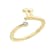 J'ADMIRE 14K Yellow Gold Over Sterling Silver Gemini Horoscope Ring