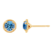 J'ADMIRE 10K Gold Birthstone Solitaire Stud Earrings