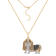 J'ADMIRE 14K Yellow Gold Plated Sterling Silver Basset Hound Puppy
Pendant Necklace