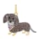 J'ADMIRE 14K Yellow Gold Plated Sterling Silver Dachshund Puppy Pendant Necklace