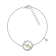 J'ADMIRE Platinum Over Sterling Silver Moon Bracelet