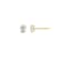LUXGEM 10K Yellow Gold Oval Cut Solitaire Studs | 1 carat Cubic Zirconia