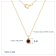 LUXGEM 10K Solid Gold Solitaire January Birthstone Necklace, 0.25 Carat
Gemstone Simulant CZ