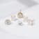 LUXGEM 10K Yellow Gold Round Cut Solitaire Studs | 1/2 carat Cubic Zirconia