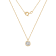 LUXGEM 14K Yellow Gold Bezel Round Cut Pendant Necklace | 0.5 Carat
Cubic Zirconia