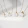 LUXGEM 14K White Gold Emerald Cut Pendant Necklace | 0.5 Carat Cubic Zirconia