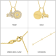 J'ADMIRE 14K Yellow Gold Over Sterling Silver Capricorn Zodiac Pendant
Set Necklace