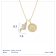 J'ADMIRE 14K Yellow Gold Over Sterling Silver Scorpio Zodiac Pendant Set Necklace