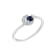 J'ADMIRE Platinum 950 Over Sterling Silver Neptune Ring