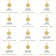 J'ADMIRE 14K Yellow Gold Over Sterling Silver Vintage Leo Zodiac Sign
Pendant Necklace