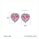 J'ADMIRE Heart Shaped Birthstone Stud Earrings
