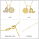J'ADMIRE 14K Yellow Gold Over Sterling Silver Leo Zodiac Pendant Set Necklace