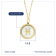 J'ADMIRE Mother of Pearl 14K Yellow Gold Over Sterling Silver Pisces
Zodiac Necklace