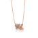 J'ADMIRE 14K Rose Gold Over Sterling Silver Pave Mrs. Pendant Necklace