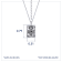 J'ADMIRE Platinum 950 Over Sterling Silver Tarot Card Wheel of Fortune
Pendant Necklace