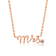 J'ADMIRE 14K Rose Gold Over Sterling Silver Mrs. Pendant Necklace