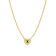J'ADMIRE 14K Yellow Gold Over Sterling Silver Simple Initial Pendant Necklace