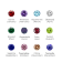J'ADMIRE Heart Shaped Birthstone Stud Earrings