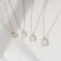 LUXGEM 10K Yellow Gold Princess Cut Pendant Necklace | 1 Carat Cubic Zirconia
