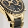 JACQUES LEMANS Eco Power Men's Watch with Stainless Steel/Wood Inlay
Strap Gold, Chronograph 1-2115