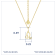 J'ADMIRE 14K Yellow Gold Over Sterling Silver Leo Zodiac Pendant Necklace