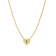 J'ADMIRE 14K Yellow Gold Over Sterling Silver Simple Initial Pendant Necklace