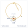J'ADMIRE 14K Yellow Gold Over Sterling Silver Sun Bracelet