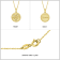 J'ADMIRE 14K Yellow Gold Over Sterling Silver Aquarius Zodiac Stars
Pendant Necklace
