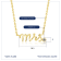 J'ADMIRE 14K Yellow Gold Over Sterling Silver Mrs. Pendant Necklace