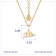 J'ADMIRE 14K Yellow Gold Over Sterling Silver Aquarius Zodiac Pendant Necklace