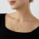 LUXGEM 10K White Gold Round Cut Pendant Necklace | 3 Carat Cubic Zirconia