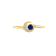 J'ADMIRE 14K Yellow Gold Over Sterling Silver Neptune Ring