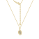 J'ADMIRE Sterling Silver Oval Zodiac Pendant Necklace