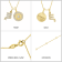 J'ADMIRE 14K Yellow Gold Over Sterling Silver Scorpio Zodiac Pendant Set Necklace