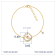 J'ADMIRE 14K Yellow Gold Over Sterling Silver Venus Bracelet