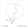 J'ADMIRE 14K Gold Over Sterling Silver Zodiac Anklet for Women