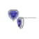 J'ADMIRE Heart Shaped Birthstone Stud Earrings