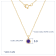 LUXGEM 10K Solid Gold Solitaire February Birthstone Necklace, 0.25 Carat
Gemstone Simulant CZ