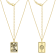 J'ADMIRE 14K Yellow Gold Over Sterling Silver Tarot Card The Fool
Pendant Necklace