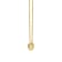 J'ADMIRE 14K Yellow Gold Over Sterling Silver Simple Initial Pendant Necklace