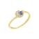 J'ADMIRE 14K Yellow Gold Over Sterling Silver Uranus Ring