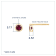 LUXGEM 10K Yellow Gold Solitaire July Birthstone Earrings | 0.25 Carat
Ruby Simulant