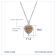 J'ADMIRE Citrine Simulant Platinum Over Sterling Silver Heart Pendant
with Chain