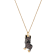 J'ADMIRE 14K Yellow Gold Plated Sterling Silver French Bulldog Puppy
Pendant Necklace