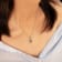 J'ADMIRE Sapphire Simulant Platinum Over Sterling Silver Heart Pendant
with Chain