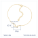 J'ADMIRE 14K Gold Over Sterling Silver Zodiac Anklet for Women