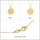 J'ADMIRE 14K Yellow Gold Over Sterling Silver Cancer Zodiac Stars
Pendant Necklace