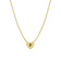 J'ADMIRE 14K Yellow Gold Over Sterling Silver Simple Initial Pendant Necklace