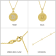 J'ADMIRE 14K Yellow Gold Over Sterling Silver Vintage Gemini Zodiac Sign
Pendant Necklace