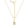 J'ADMIRE Sterling Silver Oval Zodiac Pendant Necklace